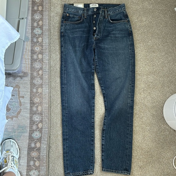 NWT Agolde Austin Mid Rise Tapered Slim - Picture 2 of 9
